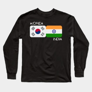 Korean Indian - Korea, India Long Sleeve T-Shirt